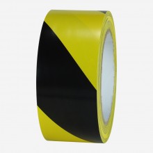Yer İşaretleme İkaz Bandı 50 mm x 33 m Sarı / Siyah Çizgili