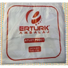 BEYAZ ORTA BOY ATLET MARKET POŞETİ 1 KG 