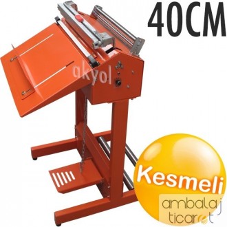 SF 400C Ayaklı Poşet Yapıştırma Makinası (Kesmeli)