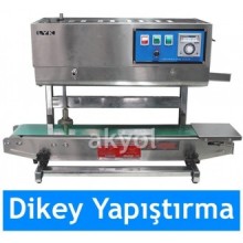 CBS-900V DİKEY Yürüyen Bantlı Otomatik Folyo ve Naylon Yapıştırma Makinası