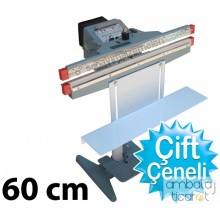 PFS-F600x2 Ayaklı Çift Çeneli Poşet Ağzı Kapatma Makinası