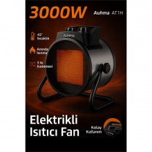 Auhma AT1H Elektrikli Isıtıcı Fan Gri