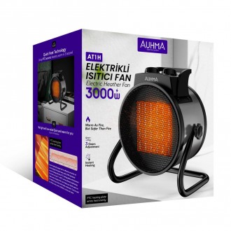Auhma AT1H Elektrikli Isıtıcı Fan Gri