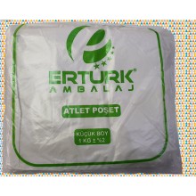 BEYAZ KÜÇÜK BOY ATLET MARKET POŞETİ 1 KG 